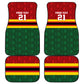 Custom Africa Cricket Zimbabwe Car Mats Zimbabwean Pattern Flag Motif - African Pride