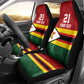 Custom Africa Cricket Zimbabwe Car Seat Cover Zimbabwean Pattern Flag Motif - African Pride
