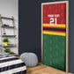 Custom Africa Cricket Zimbabwe Door Cover Zimbabwean Pattern Flag Motif