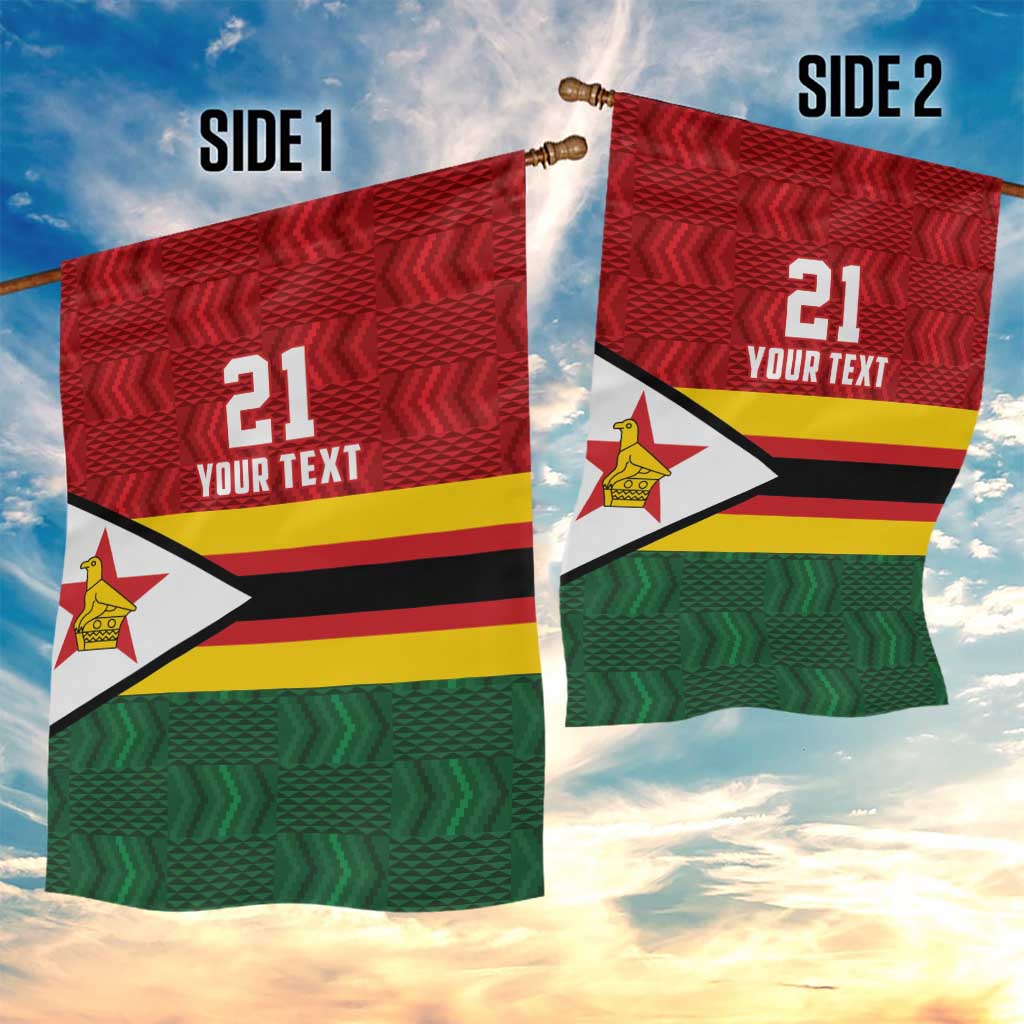 Custom Africa Cricket Zimbabwe Garden Flag Zimbabwean Pattern Flag Motif - African Pride