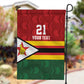 Custom Africa Cricket Zimbabwe Garden Flag Zimbabwean Pattern Flag Motif - African Pride