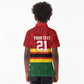 Custom Africa Cricket Zimbabwe Kid Polo Shirt Zimbabwean Pattern Flag Motif - African Pride