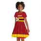 Custom Africa Cricket Zimbabwe Kid Short Sleeve Dress Zimbabwean Pattern Flag Motif - African Pride