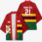 Custom Africa Cricket Zimbabwe Kimono Zimbabwean Pattern Flag Motif