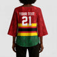 Custom Africa Cricket Zimbabwe Kimono Sleeve Blouse Zimbabwean Pattern Flag Motif