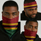 Africa Cricket Zimbabwe Neck Gaiter Zimbabwean Pattern Flag Motif - African Pride
