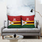 Custom Africa Cricket Zimbabwe Pillow Cover Zimbabwean Pattern Flag Motif