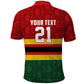 Custom Africa Cricket Zimbabwe Polo Shirt Zimbabwean Pattern Flag Motif - African Pride