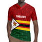 Custom Africa Cricket Zimbabwe Rugby Jersey Zimbabwean Pattern Flag Motif - African Pride