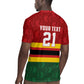 Custom Africa Cricket Zimbabwe Rugby Jersey Zimbabwean Pattern Flag Motif - African Pride