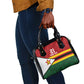 Custom Africa Cricket Zimbabwe Shoulder Handbag Zimbabwean Pattern Flag Motif - African Pride