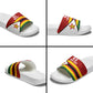 Custom Africa Cricket Zimbabwe Slide Sandals Zimbabwean Pattern Flag Motif