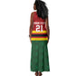 Custom Africa Cricket Zimbabwe Tank Maxi Dress Zimbabwean Pattern Flag Motif - African Pride
