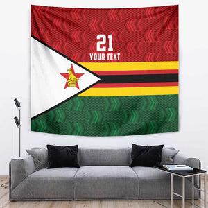 Custom Africa Cricket Zimbabwe Tapestry Zimbabwean Pattern Flag Motif - African Pride
