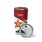 Custom Africa Cricket Zimbabwe Tumbler Cup Zimbabwean Pattern Flag Motif - African Pride