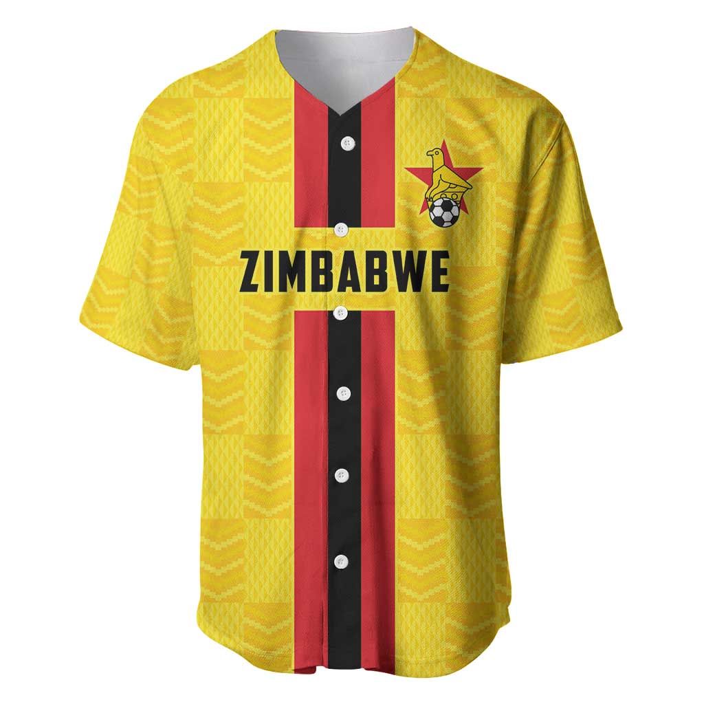 Custom Africa Football Zimbabwe Baseball Jersey The Warriors with Zimbabwe Bird - African Pride