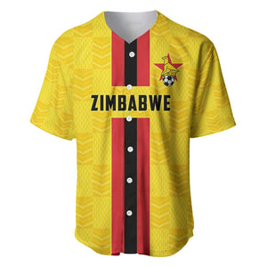 Custom Africa Football Zimbabwe Baseball Jersey The Warriors with Zimbabwe Bird - African Pride