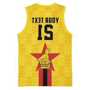Custom Africa Football Zimbabwe Basketball Jersey The Warriors with Zimbabwe Bird - African Pride