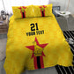 Custom Africa Football Zimbabwe Bedding Set The Warriors with Zimbabwe Bird - African Pride