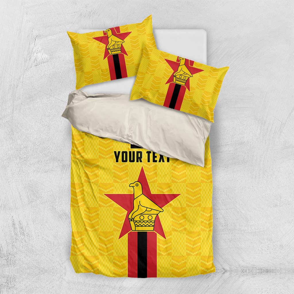 Custom Africa Football Zimbabwe Bedding Set The Warriors with Zimbabwe Bird - African Pride