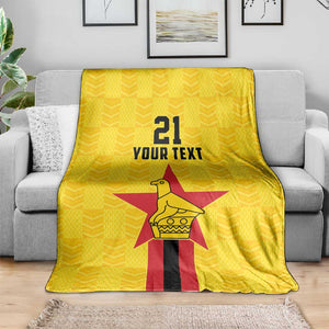 Custom Africa Football Zimbabwe Blanket The Warriors with Zimbabwe Bird - African Pride