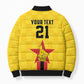 Custom Africa Football Zimbabwe Bomber Puffer Jacket The Warriors Zimbabwe Bird