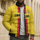 Custom Africa Football Zimbabwe Bomber Puffer Jacket The Warriors Zimbabwe Bird
