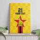 Custom Africa Football Zimbabwe Canvas Wall Art The Warriors with Zimbabwe Bird - African Pride