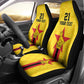 Custom Africa Football Zimbabwe Car Seat Cover The Warriors with Zimbabwe Bird - African Pride