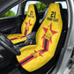 Custom Africa Football Zimbabwe Car Seat Cover The Warriors with Zimbabwe Bird - African Pride