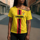 Custom Africa Football Zimbabwe Cross Shoulder Shirt The Warriors Zimbabwe Bird