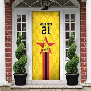 Custom Africa Football Zimbabwe Door Cover The Warriors Zimbabwe Bird