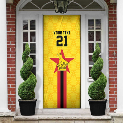 Custom Africa Football Zimbabwe Door Cover The Warriors Zimbabwe Bird