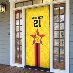 Custom Africa Football Zimbabwe Door Cover The Warriors Zimbabwe Bird