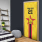 Custom Africa Football Zimbabwe Door Cover The Warriors Zimbabwe Bird