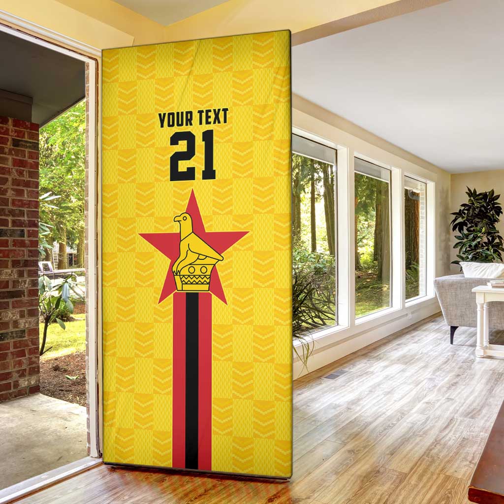 Custom Africa Football Zimbabwe Door Cover The Warriors Zimbabwe Bird