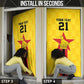 Custom Africa Football Zimbabwe Door Cover The Warriors Zimbabwe Bird
