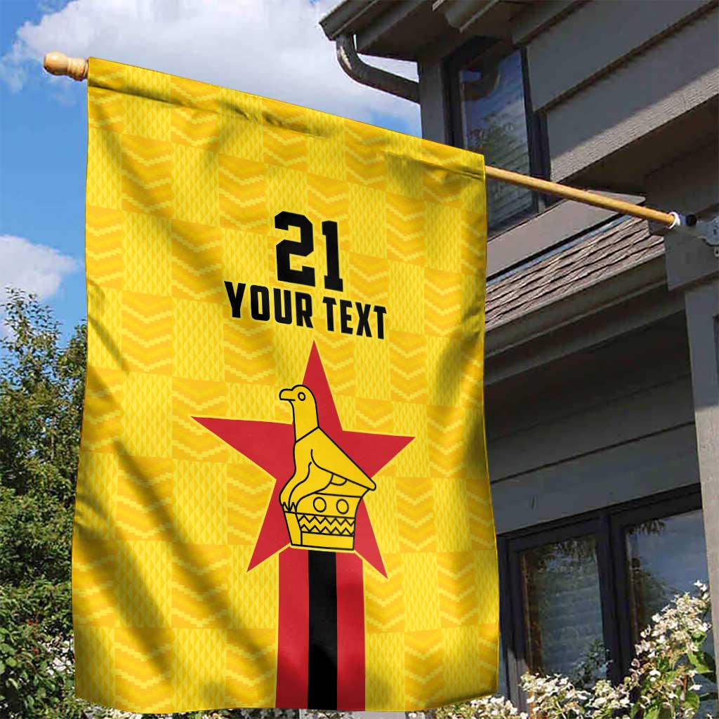 Custom Africa Football Zimbabwe Garden Flag The Warriors with Zimbabwe Bird - African Pride