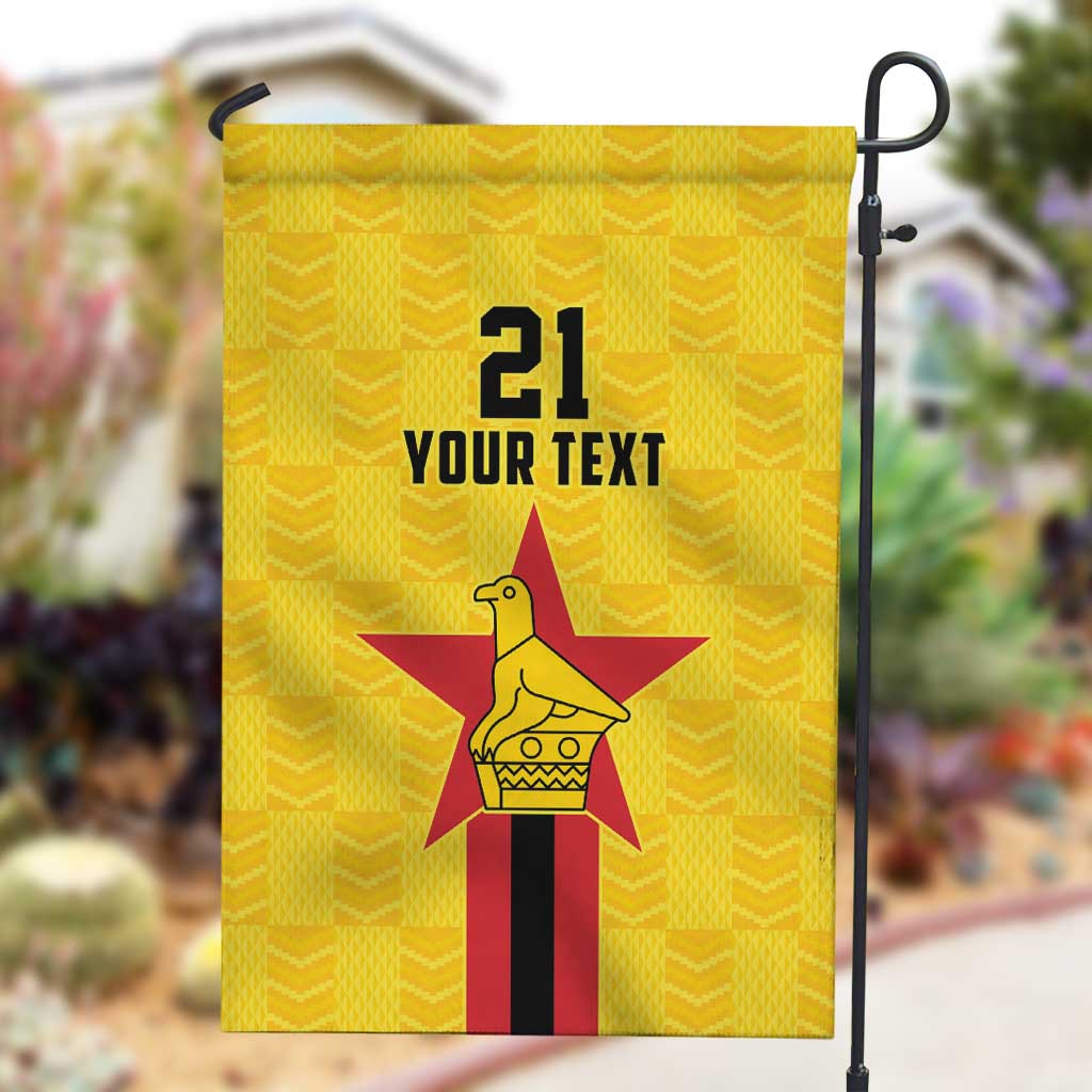 Custom Africa Football Zimbabwe Garden Flag The Warriors with Zimbabwe Bird - African Pride