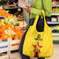 Custom Africa Football Zimbabwe Grocery Bag The Warriors with Zimbabwe Bird - African Pride