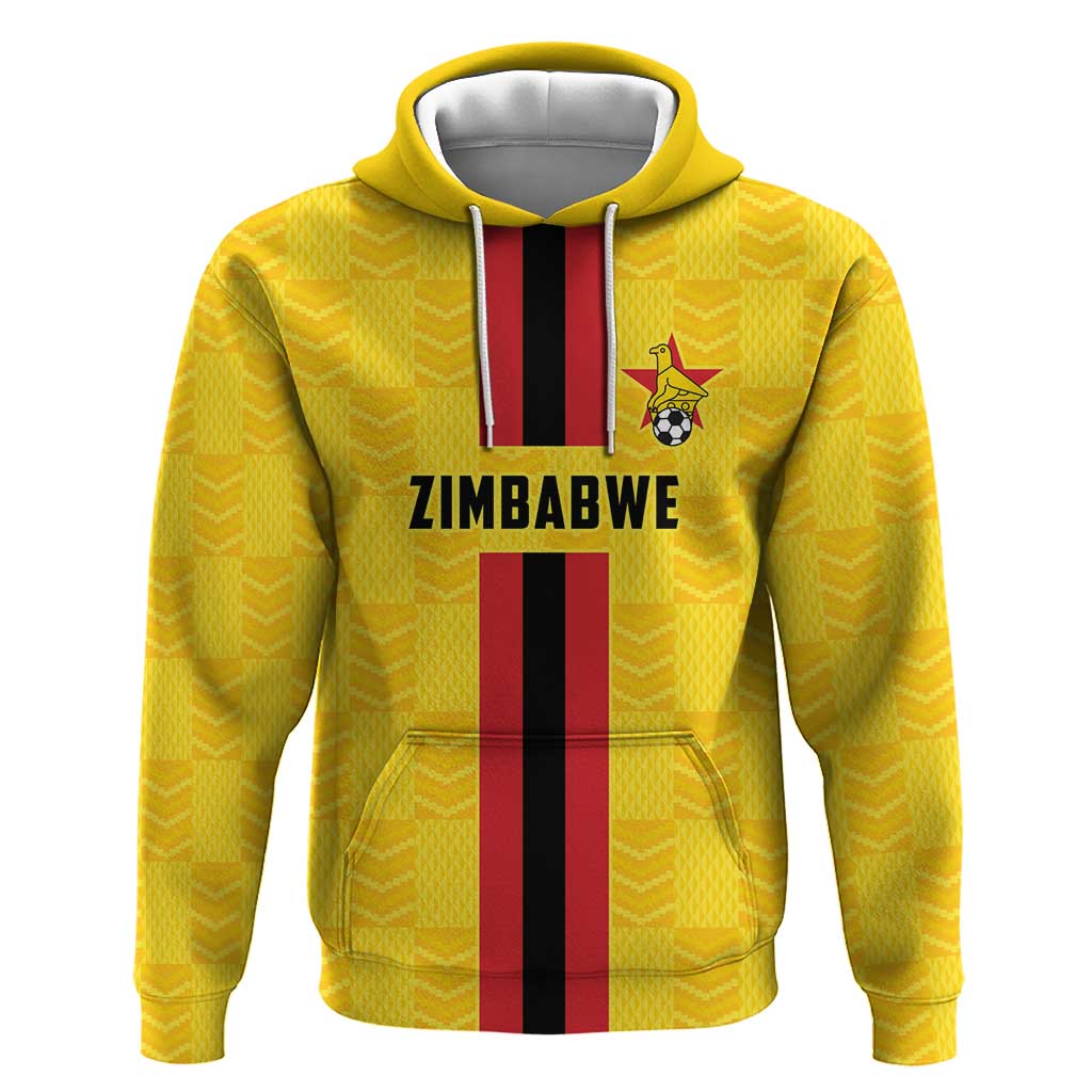Custom Africa Football Zimbabwe Hoodie The Warriors with Zimbabwe Bird - African Pride