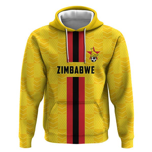 Custom Africa Football Zimbabwe Hoodie The Warriors with Zimbabwe Bird - African Pride