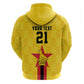 Custom Africa Football Zimbabwe Hoodie The Warriors with Zimbabwe Bird - African Pride