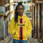 Custom Africa Football Zimbabwe Hoodie The Warriors with Zimbabwe Bird - African Pride