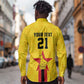 Custom Africa Football Zimbabwe Long Sleeve Button Shirt The Warriors with Zimbabwe Bird - African Pride