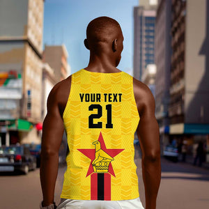 Custom Africa Football Zimbabwe Men Tank Top The Warriors with Zimbabwe Bird - African Pride