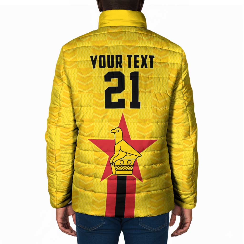 Custom Africa Football Zimbabwe Padded Jacket The Warriors Zimbabwe Bird