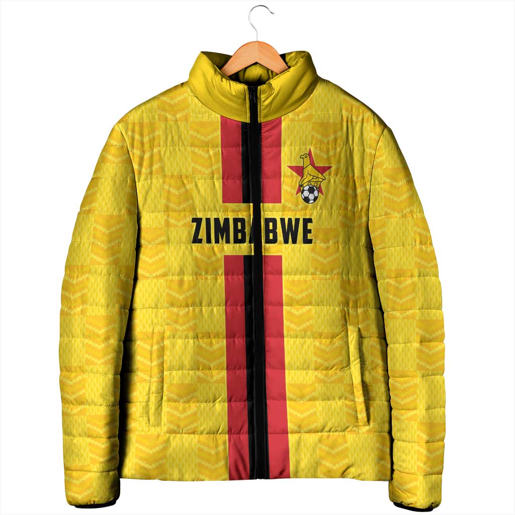 Custom Africa Football Zimbabwe Padded Jacket The Warriors Zimbabwe Bird