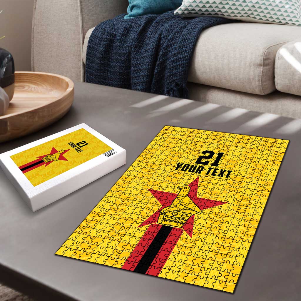 Custom Africa Football Zimbabwe Puzzle The Warriors Zimbabwe Bird