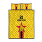 Custom Africa Football Zimbabwe Quilt Bed Set The Warriors with Zimbabwe Bird - African Pride